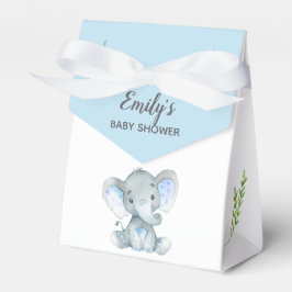 Elephant Favor Box (pojkbabyskor) Presentaskar