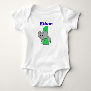 Elephant First Birthday Boy Shirt Tee Shirt