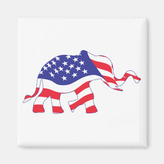 Elephant-FLAGGA Magnet