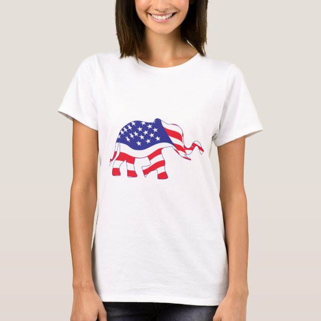 Elephant-FLAGGA T Shirt (Framsida)