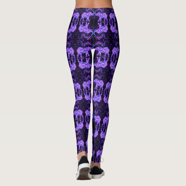 Elephant Flowers Leggings (Baksida)