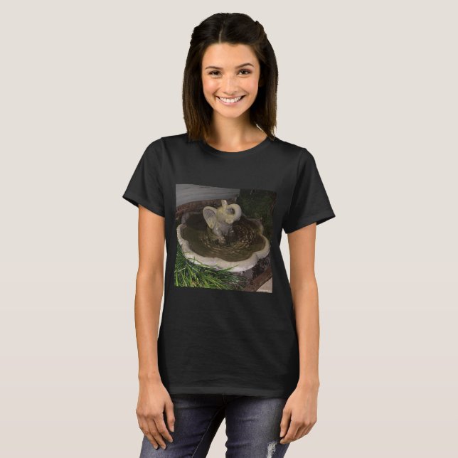 Elephant Fontän Bath Shirt T Shirt (Hel framsida)