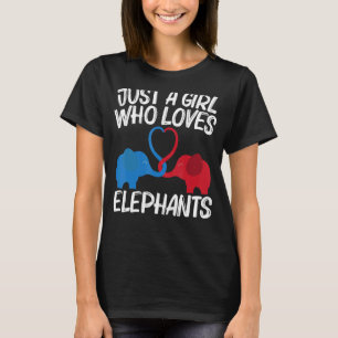 Elephant for Girls Kids Vild Park Animal T Shirt