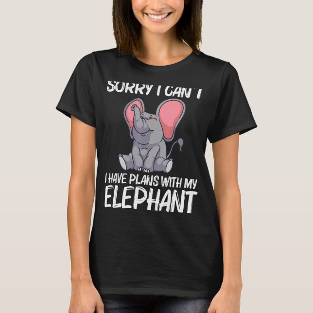 Elephant För manar Women Wildlife Indian Elephant  T Shirt (Framsida)