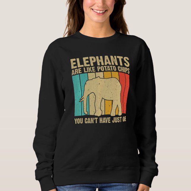 Elephant For Men Women Indian Elephant Mammoth Vin T Shirt (Framsida)
