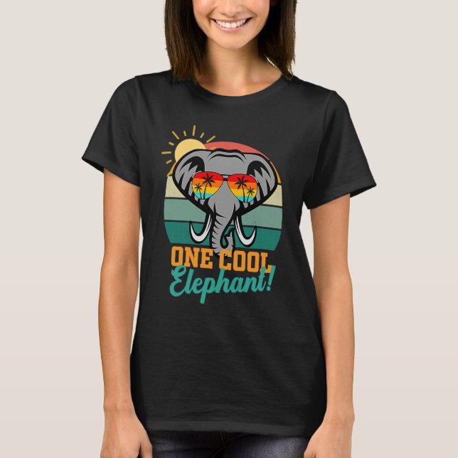 Elephant  for women men kid wildlife World Elephan T Shirt (Framsida)