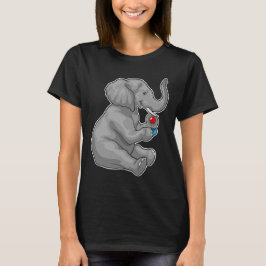 Elephant Gamer Controller T Shirt