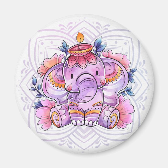 Elephant/Ganesh Magnet (Framsidan)