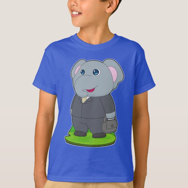 Elephant gentleman Bag T Shirt (Framsida)