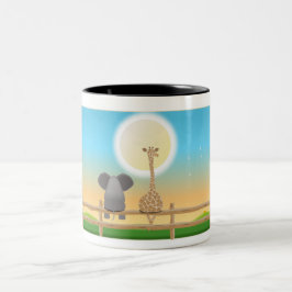 Elephant & Giraffe BFF mugg