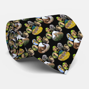 Elephant, Giraffe, Zebra Footprint Neck Tie Slips