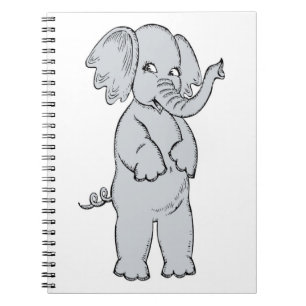 ELEPHANT GIRL ANTECKNINGSBOK MED SPIRAL