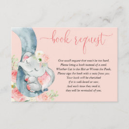 Elephant Girl Baby dusch bok i stället för card Tilläggskort