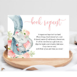 Elephant Girl Baby dusch bok i stället för card Tilläggskort