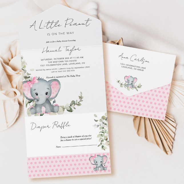 Elephant Girl Baby Shower (Skapare uppladdad)