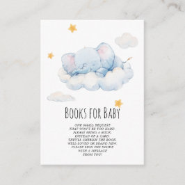 Elephant Girl Bokar för Baby Card Tilläggskort