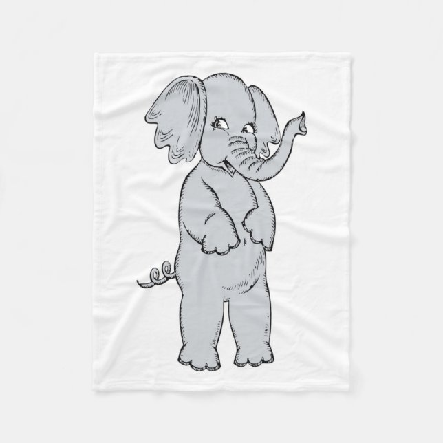 ELEPHANT GIRL FLEECEFILT (Framsidan)