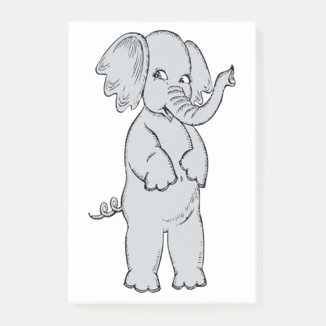 ELEPHANT GIRL POST-IT BLOCK (Framsida)