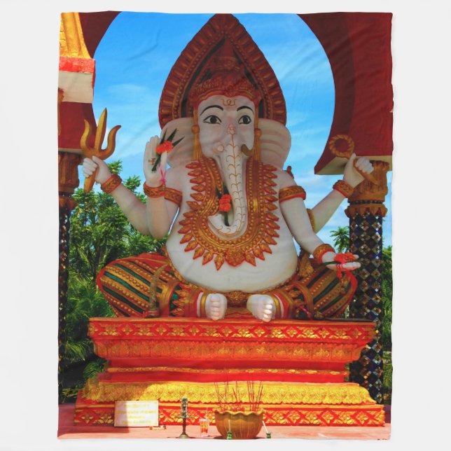 ELEPHANT GOD GANESH FLEECEFILT (Framsidan)