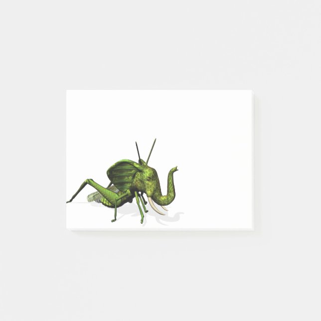 Elephant Grashopper Crossbreed Post-it Block (Framsida)