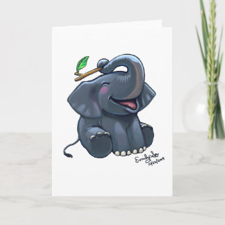 Elephant Greeting Card Kort