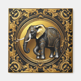 Elephant guld, ram magnet