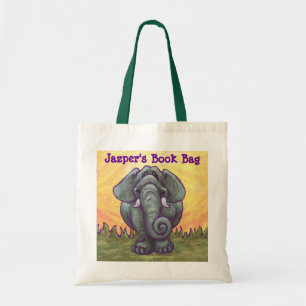 Elephant Gult Personal Bok Bag Tygkasse