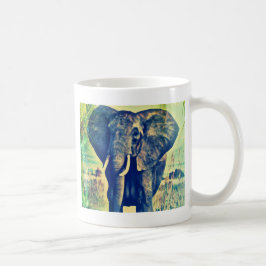 Elephant Handflatan Kaffemugg