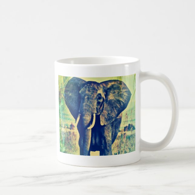 Elephant Handflatan Kaffemugg (Höger)