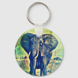 Elephant Handflatan Nyckelring