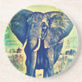 Elephant Handflatan Underlägg Sandsten
