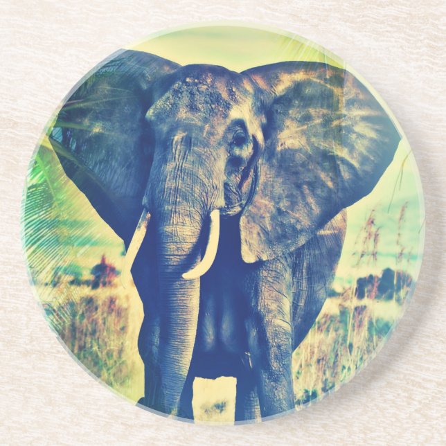 Elephant Handflatan Underlägg Sandsten (Framsidan)