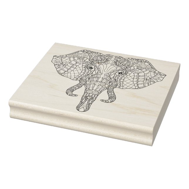 Elephant Head Doodle 2 Stämpel (Stämpel)