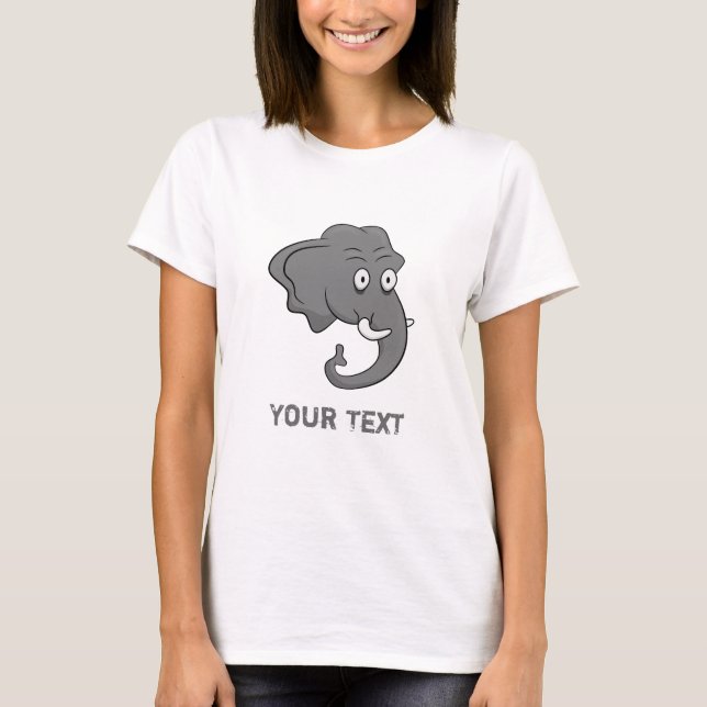 Elephant Head T-Shirt (Framsida)