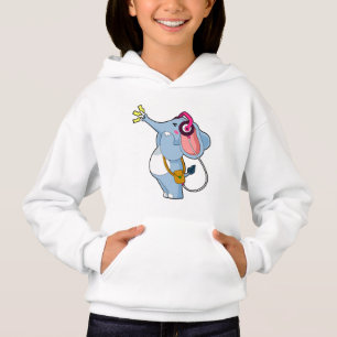 Elephant Headphone Music T Shirt