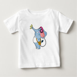 Elephant Headphone Music T Shirt