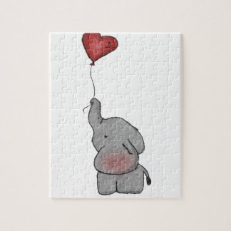 Elephant Holding Balloon Pussel