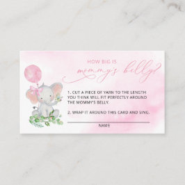 Elephant How Big is Mamma Belly Enclosure Card Tilläggskort