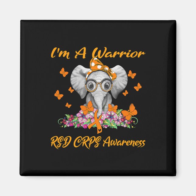 Elephant I är en Warrior RSD CRPS-medvetenhet Magnet (Framsidan)