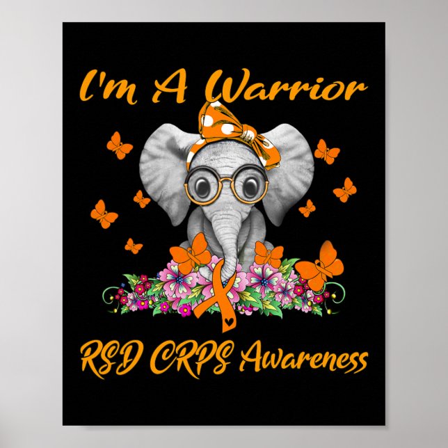 Elephant I är en Warrior RSD CRPS-medvetenhet Poster (Framsidan)
