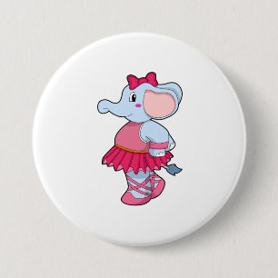 Elephant i Ballet med Skirt Knapp