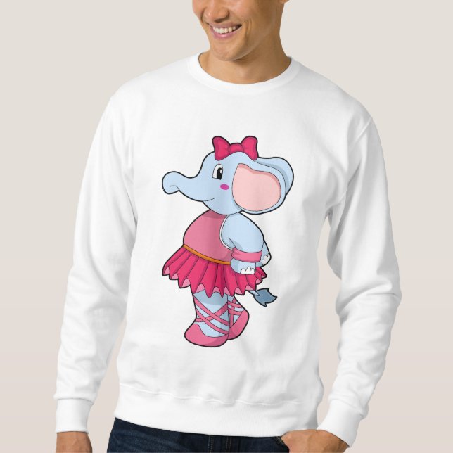 Elephant i Ballet med Skirt Lång Ärmad Tröja (Framsida)