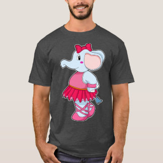 Elephant i Ballet med Skirt T Shirt
