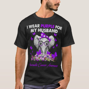 Elephant I Bära Lila för min Make-bukett C T Shirt