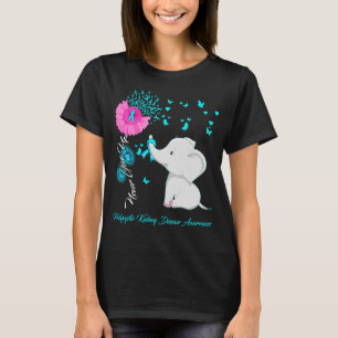 Elephant I Bära medan för polycystiskt njursvikt T Shirt
