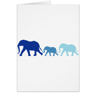 Elephant i Blue Hälsningskort