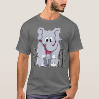 Elephant i Bodybuilding med Barbell T Shirt