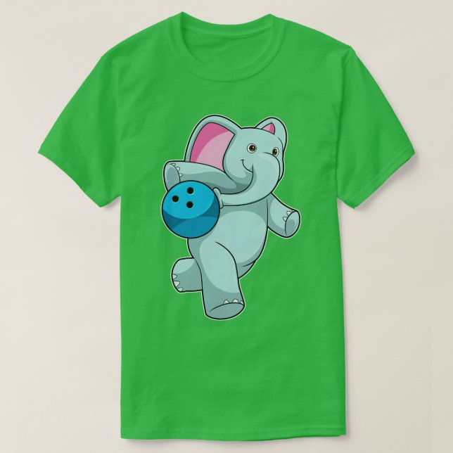 Elephant i Bowling med Bowling ball 1 T Shirt (Design framsida)