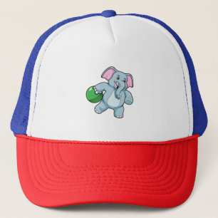 Elephant i Bowling med Bowling ball Keps