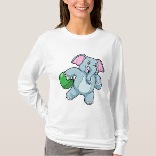 Elephant i Bowling med Bowling ball T Shirt